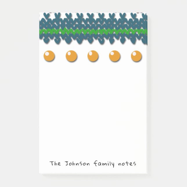 saisonale Familienhinweise mit benutzerdefiniertem Post-it Klebezettel (Vorderseite)