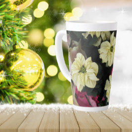 Saisonale Feiertage Poinsettias Milchtasse