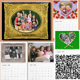 Saisonale Foto-Bilderrahmen Personalisiert Kalender
