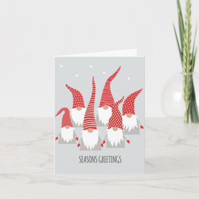 Saisonale Grußkarte - Weihnachtsgummis Karte (Vorderseite)