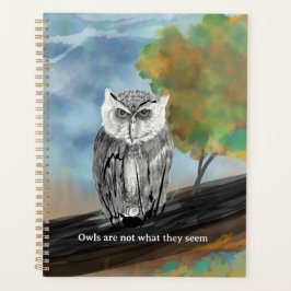 Saisonale Owl Malerei in Nature Wonders Planer