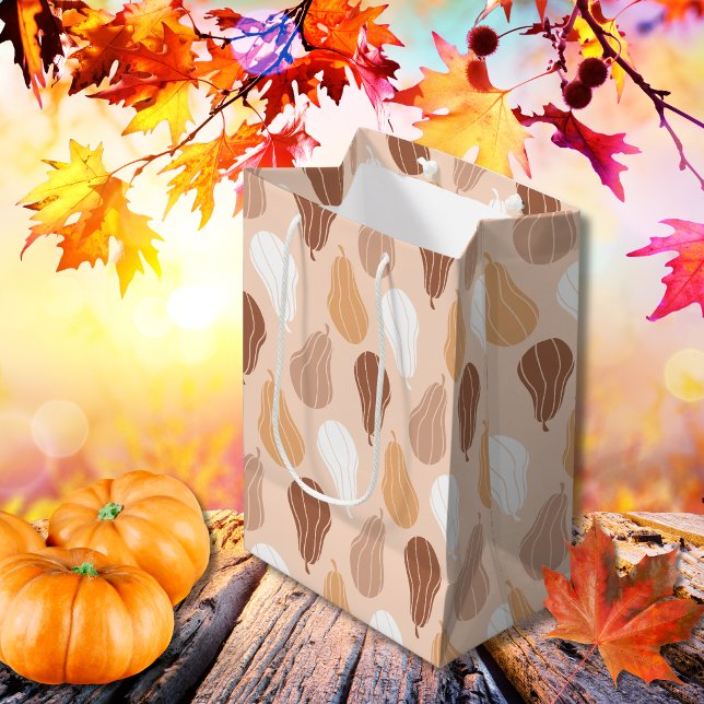 Saisonale Pastelltöne Herbst Mittlere Geschenktüte (Seasonal Pastel tones Autumn Medium Gift Bag)