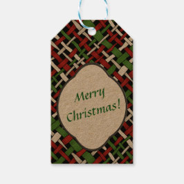 Saisonale Rustikale Bretter mit beliebigem Text Geschenkanhänger