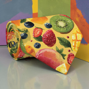 Saisonale Sommerfrucht Krawatte