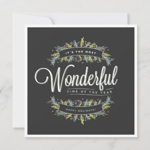 Saisonale Sprier-Fotokarte Feiertagskarte