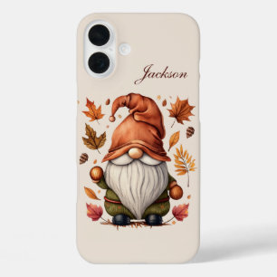 Saisonaler Gnom Name hinzufügen iPhone 16 Plus Hülle