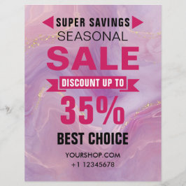 Saisonaler Rabattladen Flyer