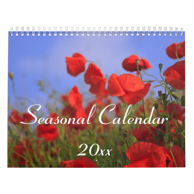 Saisonaler Wandkalender mit Fotos (Titelbild)