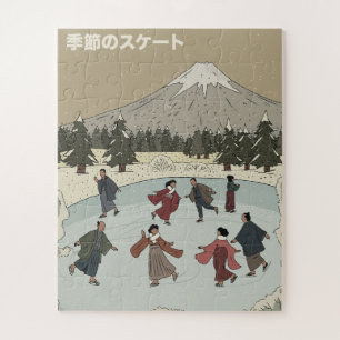 Saisonales Eislaufen Puzzle