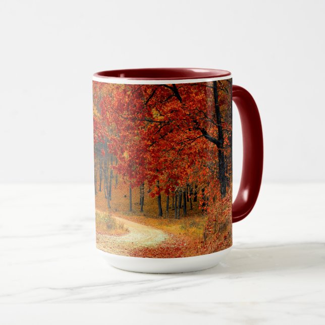 Saisonfarben des Herbstes Tasse (VorderseiteRechts)