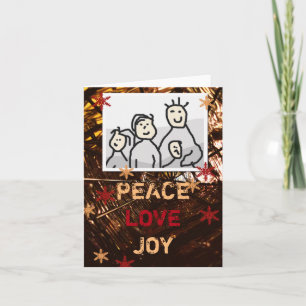Saisonfreude-Liebe-FriedensFoto-Weihnachten Feiertagskarte