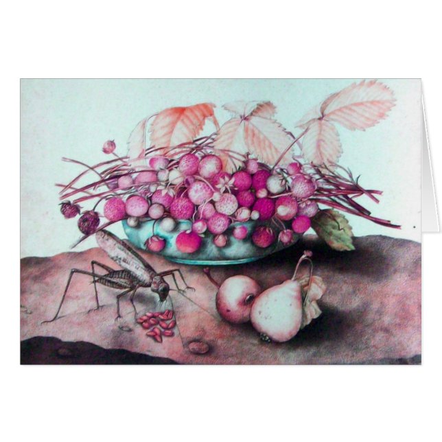 SAISONFRÜCHTE /ERDBEEREN UND BIRNEN (Vorderseite (Horizontal))