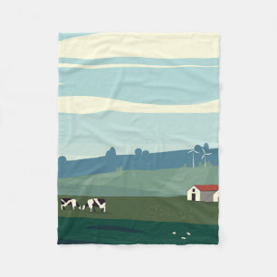 Saisonlandschaft Fleecedecke
