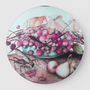 SAISON'S OBITS, STRAWBERRIES PEARS UND CICADA GROßE WANDUHR