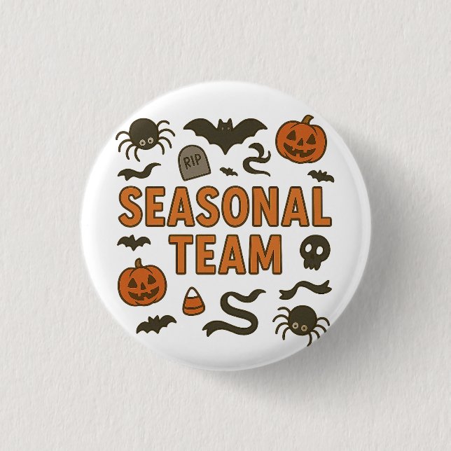 Saisonteam Halloween Button (Vorderseite)