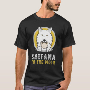 Saitama Inu-Münzmillionär Saitama zum Mond T-Shirt