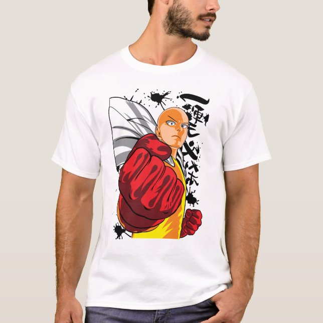Saitama The Big Punch Of One Punch Man T-Shirt (Vorderseite)