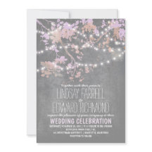 Saitenlichter niedliche und extravagante Einladung