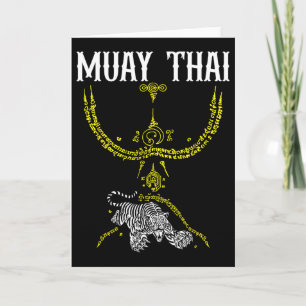Sak Yant Muay Thai Kickboxen Tiger Tattoo asiatisc Karte