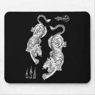 Sak Yant Muay Thai Kickboxen Tigers Tattoo asiatis Mousepad