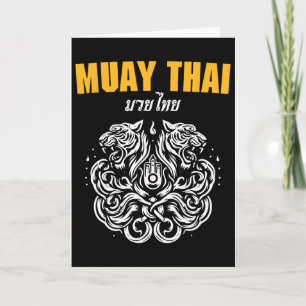 Sak Yant Muay Thai Kunst Tattoo Doppelter Tiger Ki Karte