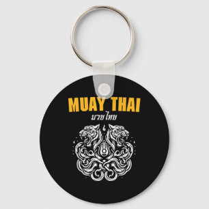 Sak Yant Muay Thai Kunst Tattoo Doppelter Tiger Ki Schlüsselanhänger