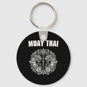 Sak Yant Muay Thai Kunst Tattoo Doppelter Tiger Ki Schlüsselanhänger