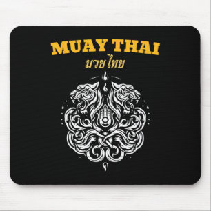 Sak Yant Muay Thai Kunst Tattoo Zwillings-Tiger Ki Mousepad