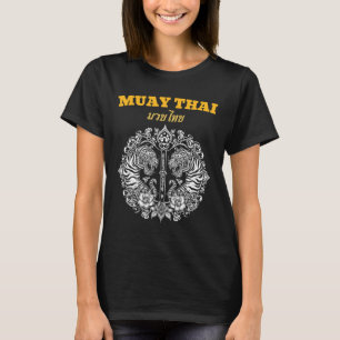 Sak Yant Muay Thai Kunst Tattoo Zwillings-Tiger Ki T-Shirt
