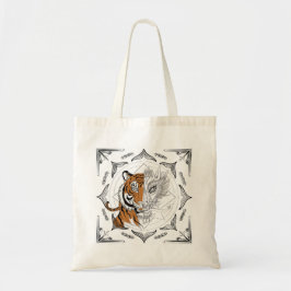 Sak Yant Tiger verwandelt sich in Dragon Tote Bag Tragetasche