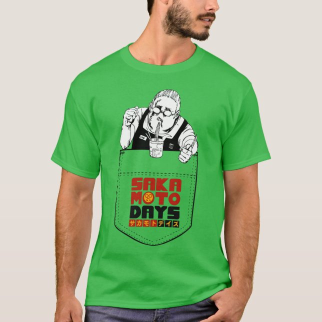 Sakamoto days pocket T-Shirt (Vorderseite)
