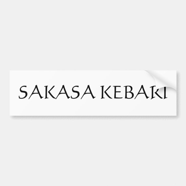 Sakasa Kebari Autoaufkleber (Vorne)