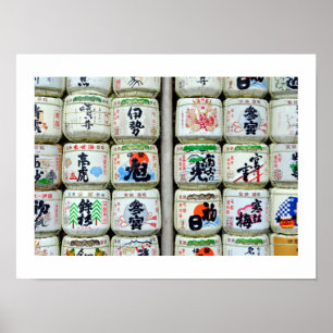 Sake-Checks von Ise Shrine, Japan Poster