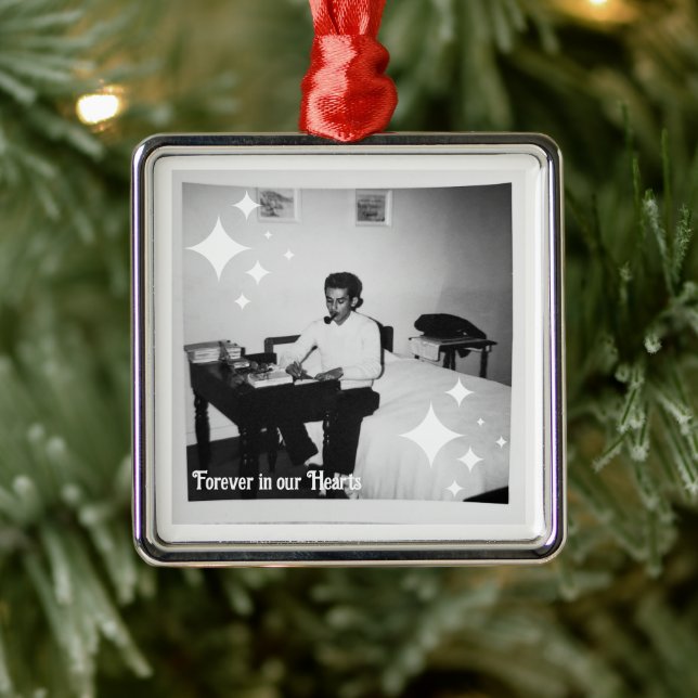 Sake, für immer in unserem Herzen Ornament Aus Metall (Baum)