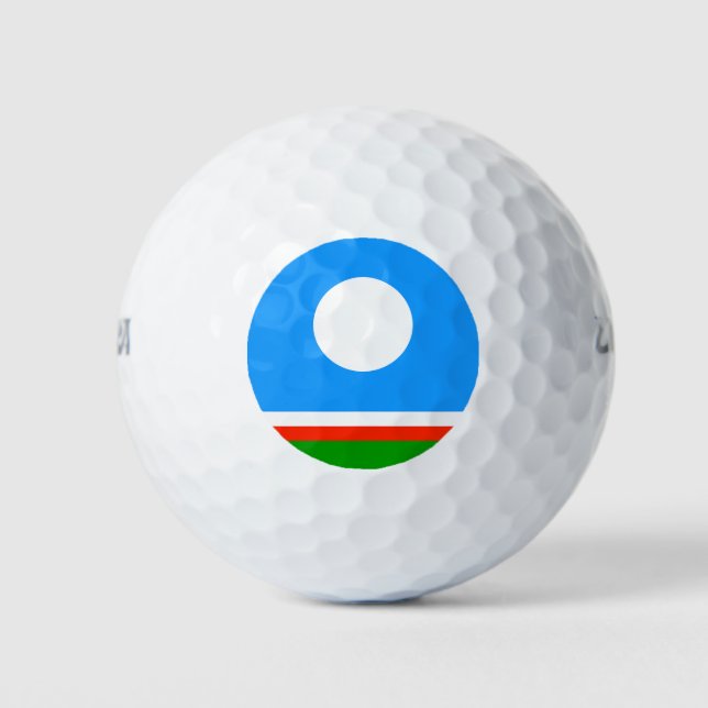 Sakha Flag Golfball (Vorderseite)