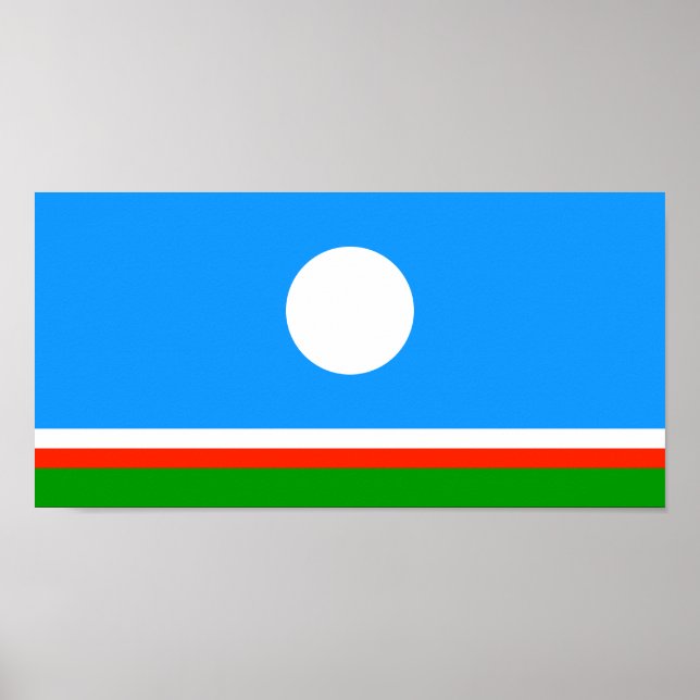 Sakha Flag Poster (Vorne)