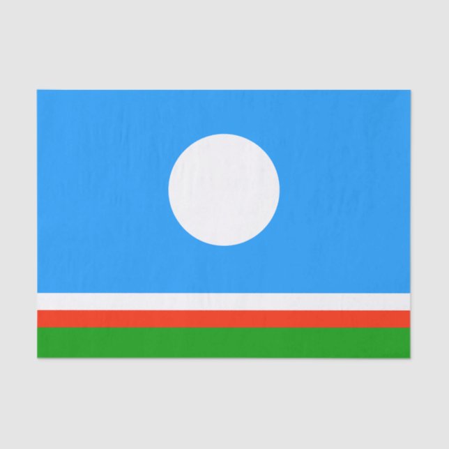 Sakha Flag Seidenpapier (Vorderseite)