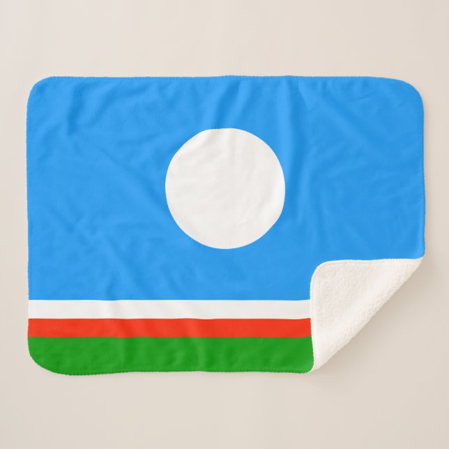 Sakha Flag Sherpadecke (Vorderseite (Horizontal))