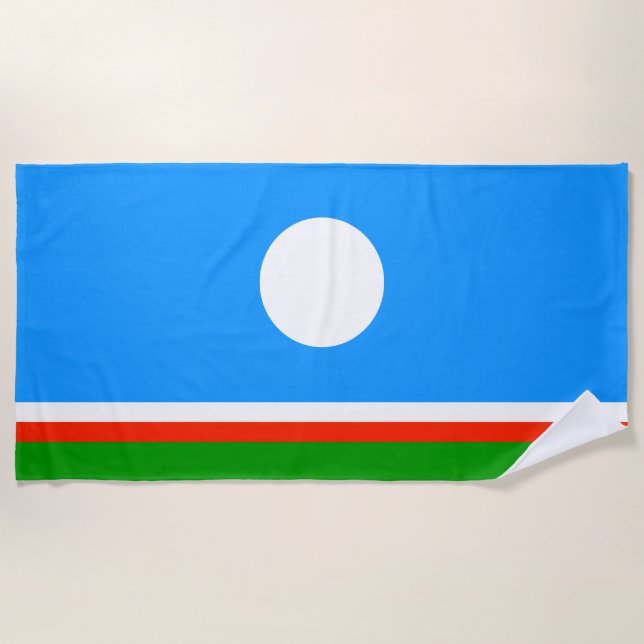 Sakha Flag Strandtuch (Vorderseite)