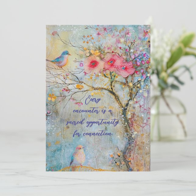 Sakrale Begegnungsflachkarte (Stehend Vorderseite)