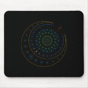 Sakrale Geometrie-Shirt Mousepad