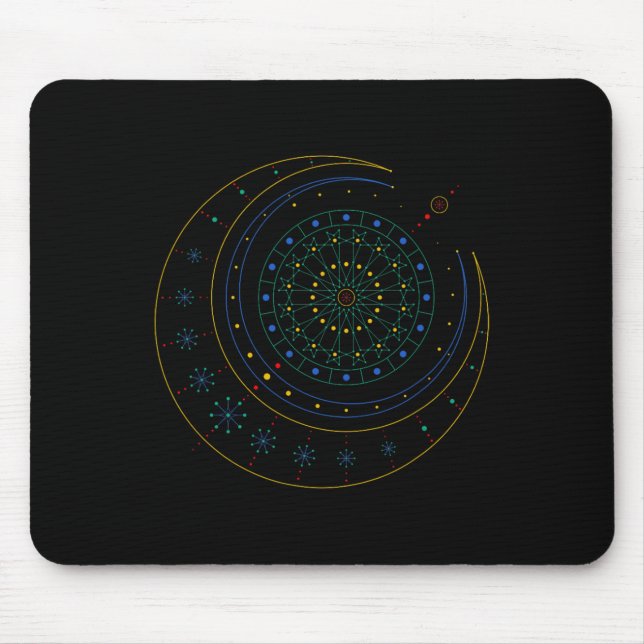 Sakrale Geometrie-Shirt  Mousepad (Vorne)