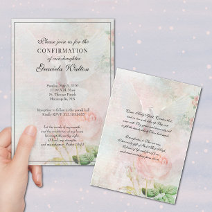 Sakrament der Bestätigung Blumengebet Einladung