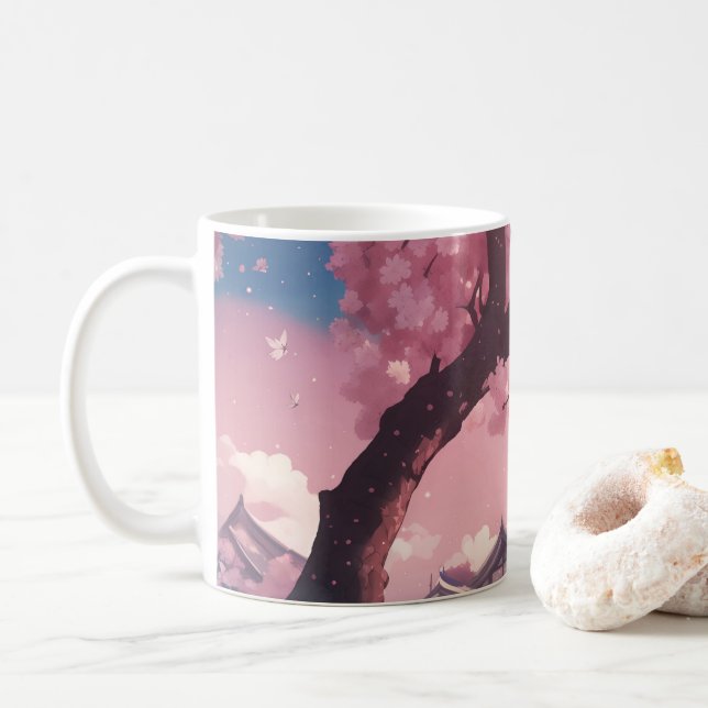 Sakura anime girl kaffeetasse (Mit Donut)