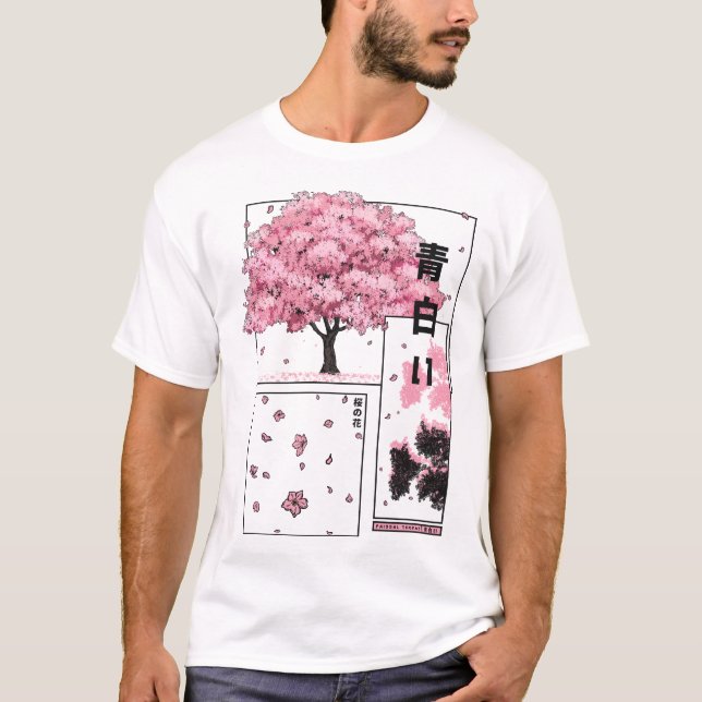 Sakura Anime T-Shirt (Vorderseite)