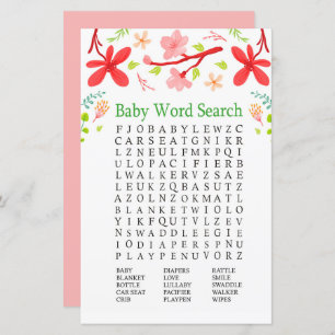 Sakura Baby Shooter Word Search Game
