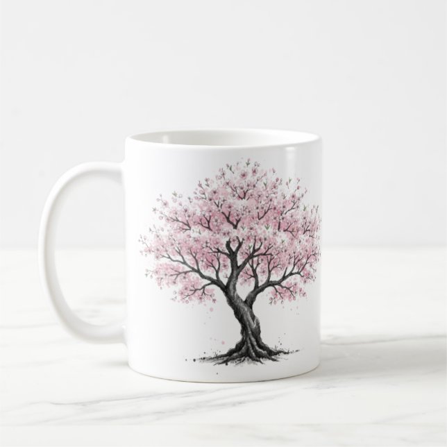 Sakura-Baum-Tasse Kaffeetasse (Links)