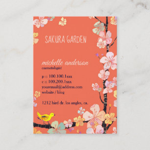 Sakura Bird Kosmetologin Visitenkarte