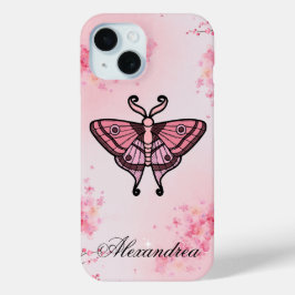 Sakura Bliss, rosa Moth, Sakura Hintergrund Case-Mate iPhone Hülle