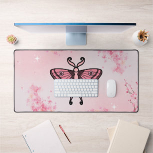 Sakura Bliss, Rosa Motten Sakura Hintergrund Schreibtischunterlage